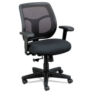 Eurotech Apollo Mid-back Mesh Chair, 18.1" To 21.7" Seat Height, Black freeshipping - TVN Wholesale
